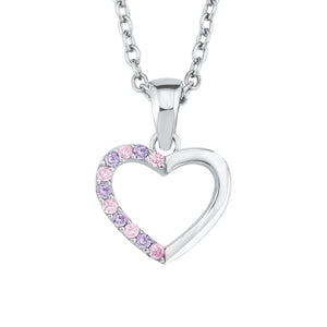 Prinzessin Lillifee Kinder Kids Halskette Silber Herz Zirkonia 2021107