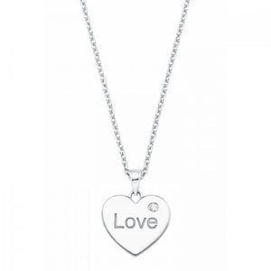 s.Oliver Jewel Damen Kette Halskette Silber Zirkonia Herz 2026082