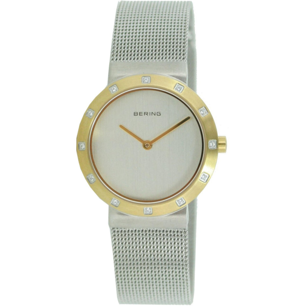 Bering Damen Uhr Armbanduhr Slim Classic - 10629-010 Meshband
