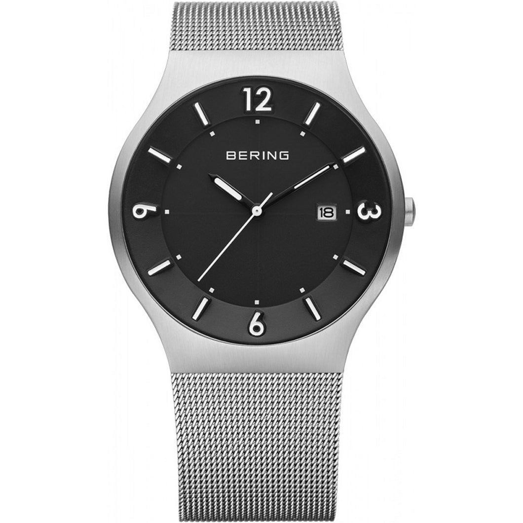Bering Herren Uhr Armbanduhr Solar - 14440-002 Meshband
