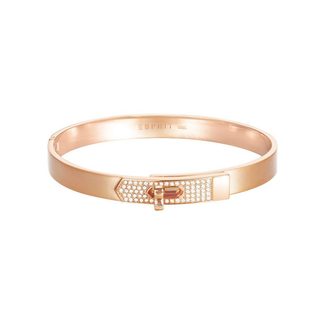 Esprit Damen Armband Armreif JW50226 Edelstahl Rosé ESBA11178C600
