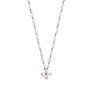 Esprit Damen Kette Collier Silber Zirkonia Elicate Blossom ESNL93182A420