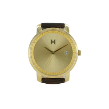 Laden Sie das Bild in den Galerie-Viewer, MVMT Signature Damen Uhr Armbanduhr Gold Brown MF01-GBR Leder