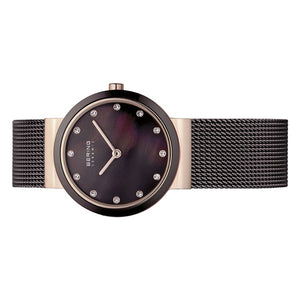 Bering Damen Uhr Armbanduhr Slim Classic - 10725-262 Meshband