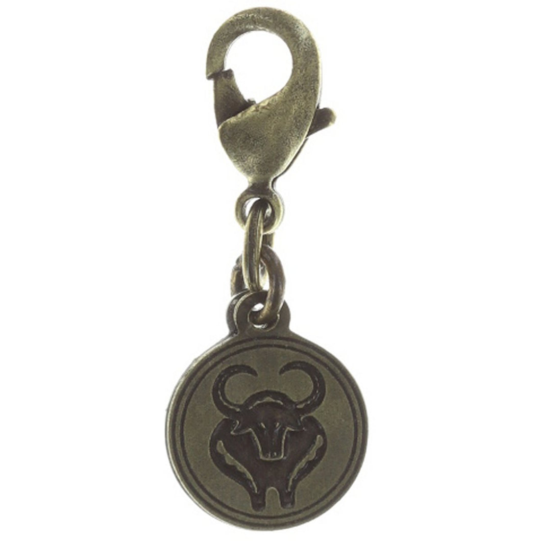 Konplott Anhänger Charm Zodiac Ox/Bueffel XS brass/silver