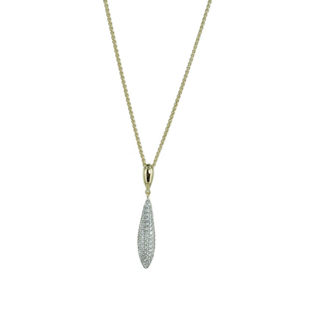Esprit Collection Damen Kette Collier Silber Gold Zirkonia ESNL93370B420