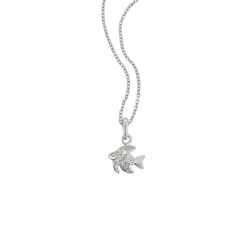 Scout Kinder Halskette Kette Silber Fisch Glitzer Mädchen 261085200