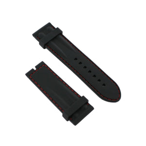 Ingersoll Ersatzband für Uhren Silikon schwarz Naht rot 26 mm