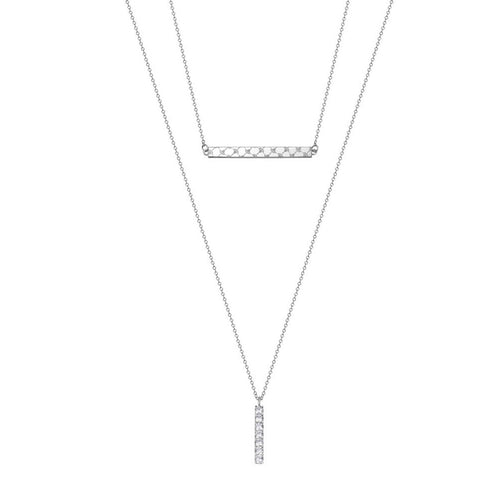 Joop Damen Kette Collier Edelstahl silber Modern Twist JPNL10600A450