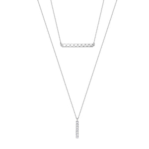 Joop Damen Kette Collier Edelstahl silber Modern Twist JPNL10600A450