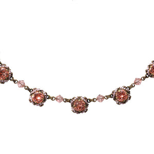 Konplott Kette Collier Byzantine orange / lila antik