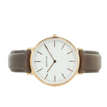 Laden Sie das Bild in den Galerie-Viewer, Bering Herren Uhr Armbanduhr Slim Classic - 13738-564-1 Leder