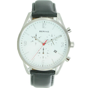 Bering Herren Uhr Armbanduhr Chronograph - 10542-404-1 Leder