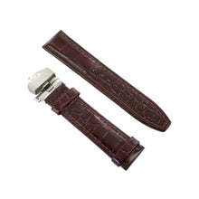 Laden Sie das Bild in den Galerie-Viewer, Ingersoll Ersatzband für Uhren Leder braun gl. Kroko Faltschl. Si 22 mm