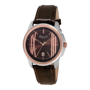 Kenneth Cole New York Herren-Armbanduhr Analog Leder 10018778 / KC8096