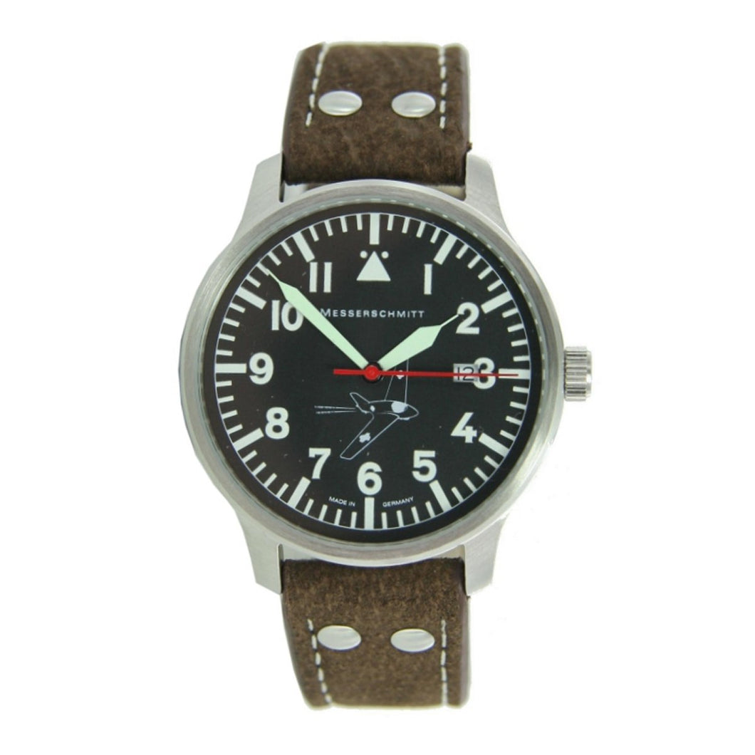 Aristo Herren Messerschmitt Uhr Fliegeruhr 163-42S