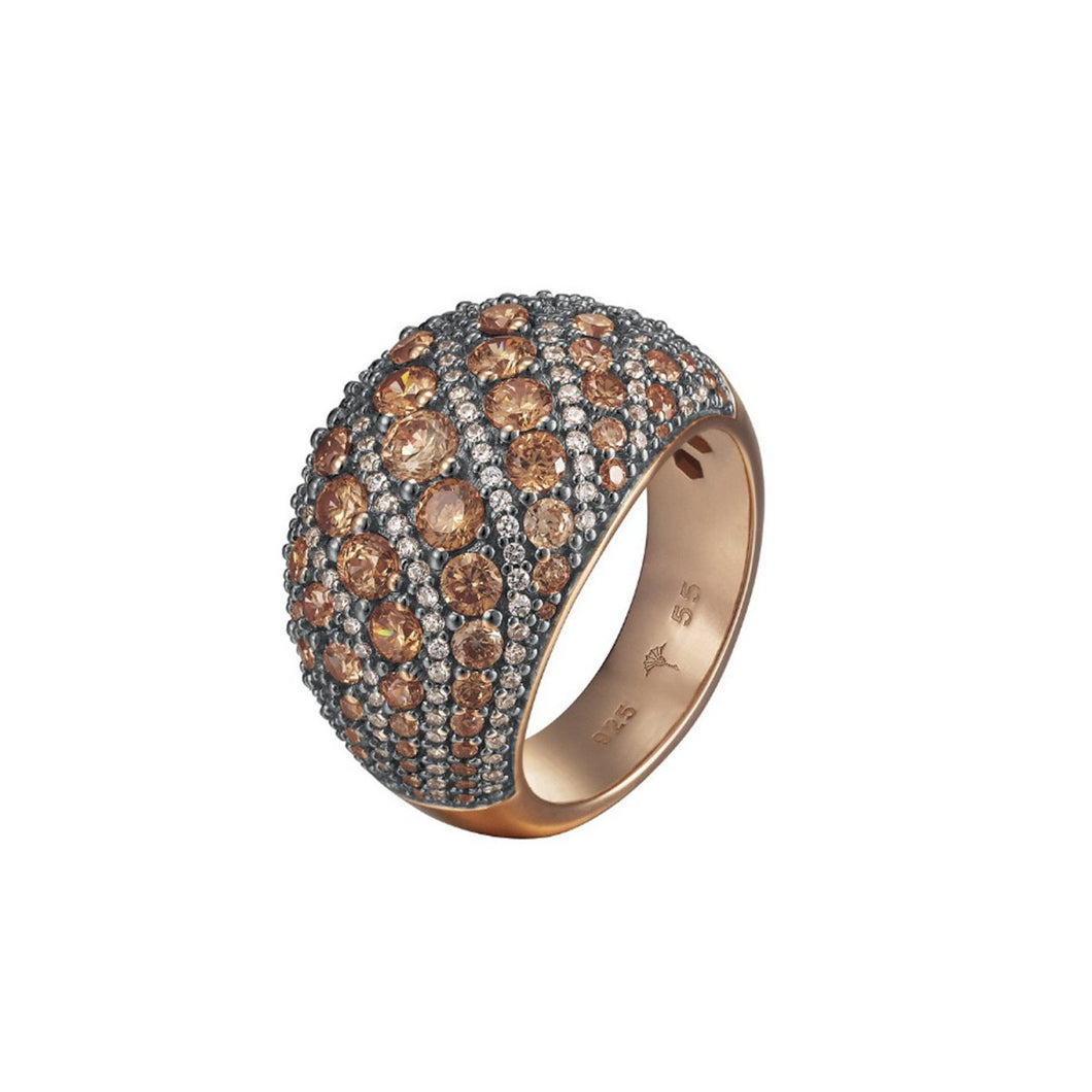 Joop Damen Ring Silber Rosé Zirkonia EXTREME PAVÈE JPRG90763C