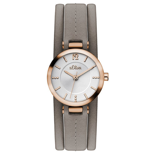 s.Oliver Damen Uhr Armbanduhr Leder SO-3120-LQ