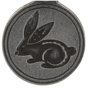 Konplott Anhänger Charm Zodiac Rabbit/Hase brass/silver