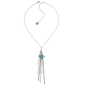 Konplott Halskette Collier Spring Waterfalls blau