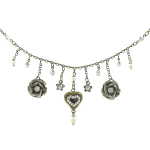 Konplott Kette Collier Burlesque weiß zweifach