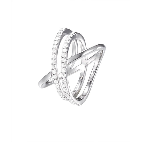 Joop Damen Ring Silber Zirkonia REFINED JPRG90799A1