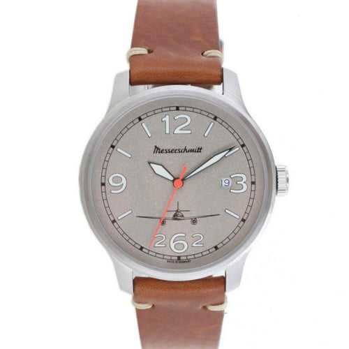 Aristo Herren Messerschmitt Uhr Fliegeruhr ME-262-42V Leder