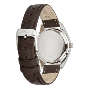 s.Oliver Damen Uhr Armbanduhr Leder SO-3371-LQ