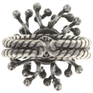 Konplott Ring Petit Four de Fleur black silber