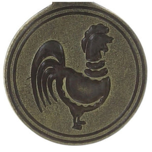 Konplott Anhänger Charm Zodiac Rooster/Hahn XS brass/silver