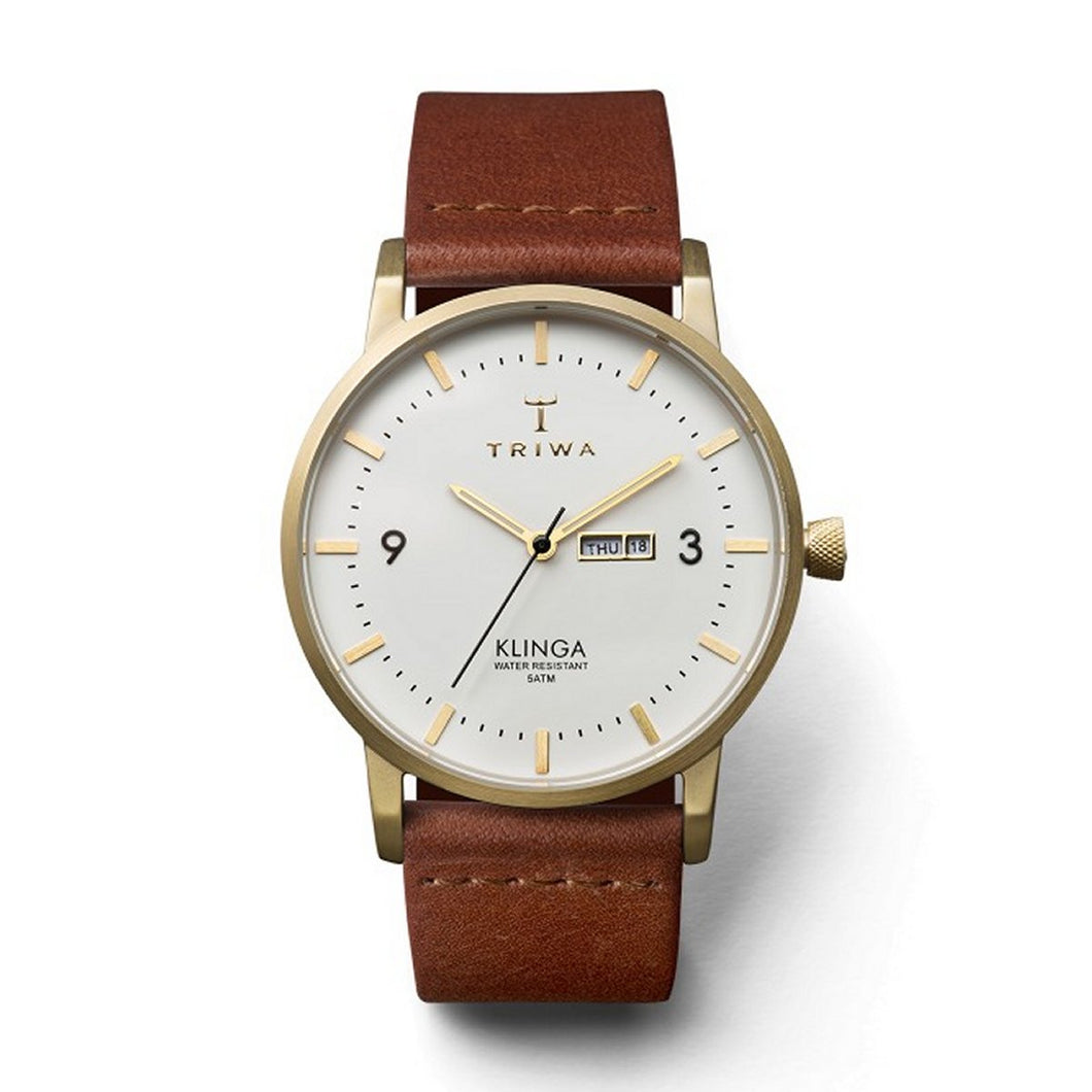 Triwa Unisex Uhr Armbanduhr KLST103-CL010213 Ivory Klinga Leder