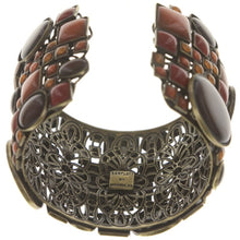 Laden Sie das Bild in den Galerie-Viewer, Konplott Armband Armreif Checks Oval brown