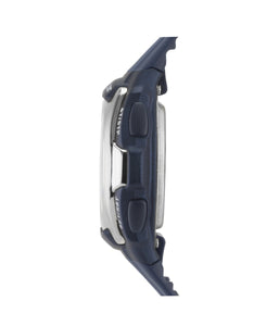 SINAR Jugenduhr Kinder Armbanduhr Digital Quarz Silikon XE-50-2 blau silber