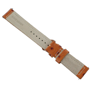 Ingersoll Ersatzband für Uhren Leder hellbraun Strauss Dornschließe Rosé 22 mm