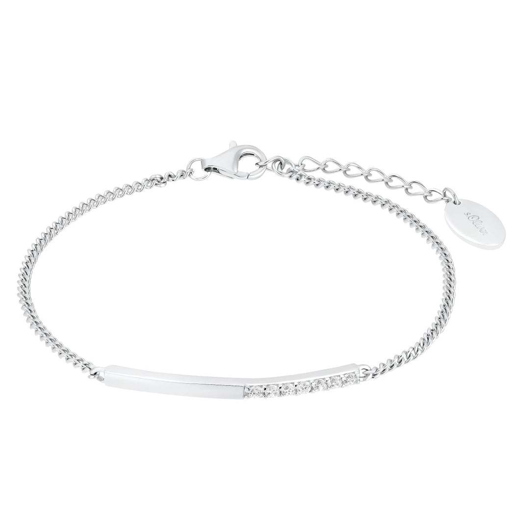 s.Oliver Jewel Damen Armband Armkette Silber Zirkonia 2031440