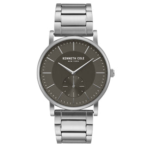 Kenneth Cole New York Herren-Armbanduhr Analog Quarz Edelstahl KC50066001