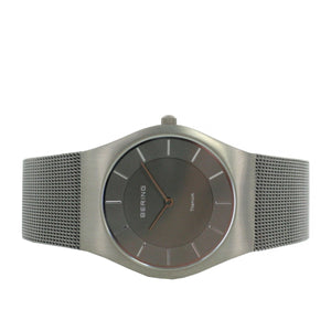 Bering Unisex Uhr Armbanduhr Titan Slim Classic - 11935-077-1 Meshband