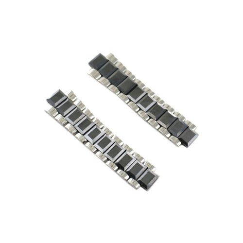 Ingersoll Ersatzband für Uhren Edelstahl Keramik silber / schwarz IN7201 21 mm