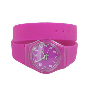 Esprit Damen Uhr Armbanduhr Wickelband Silikon 906544 002 lila
