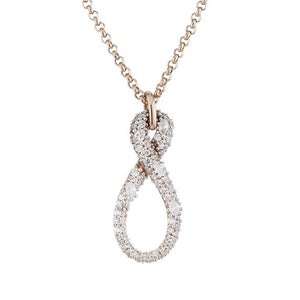 Esprit Collection Damen Kette Collier Silber Rosé Erisis ELNL93006B420