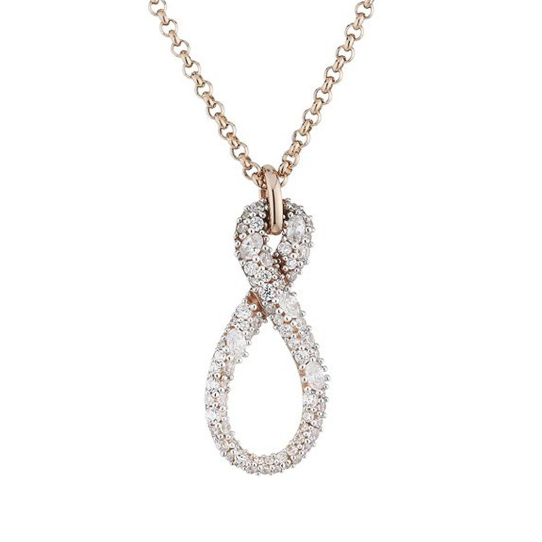 Esprit Collection Damen Kette Collier Silber Rosé Erisis ELNL93006B420