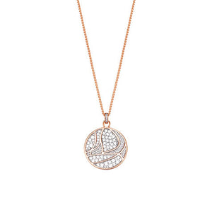 Esprit Collection Damen Kette Collier Silber Rosé adelphia ELNL93162B420-1