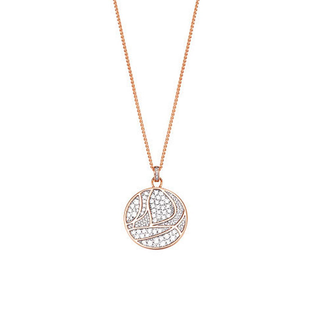 Esprit Collection Damen Kette Collier Silber Rosé adelphia ELNL93162B420-1