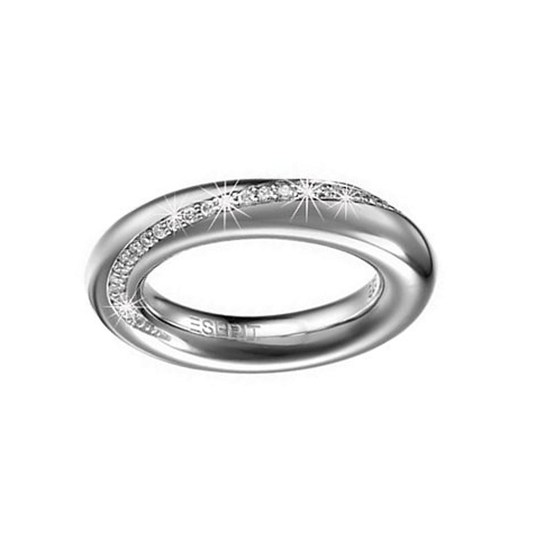 Esprit Collection Damen Ring Silber Zirkonia Peribess Gr.18 ELRG91429A180-1