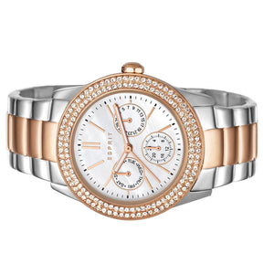 Esprit Damen Uhr Armbanduhr Peony Edelstahl Bicolor ES103822016-1