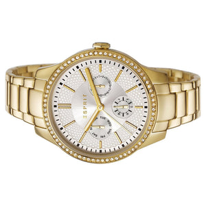 Esprit Damen Uhr Armbanduhr Alice Edelstahl gold ES107132006-1