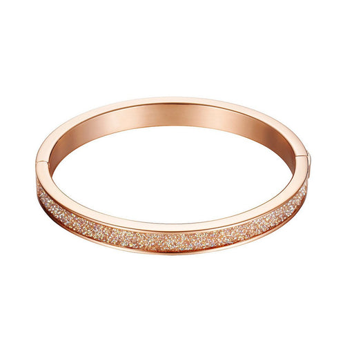 Esprit Damen Armband Armreif Edelstahl rosé Dazzel ESBA11115A600-1