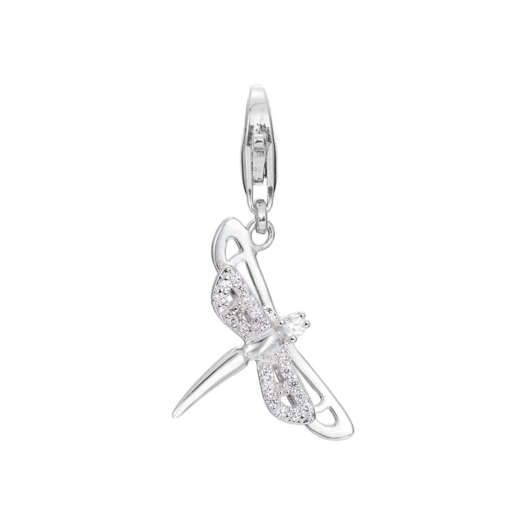 Esprit Anhänger Charms Silber Zirkonia Dragonfly Libelle ESCH91572A000