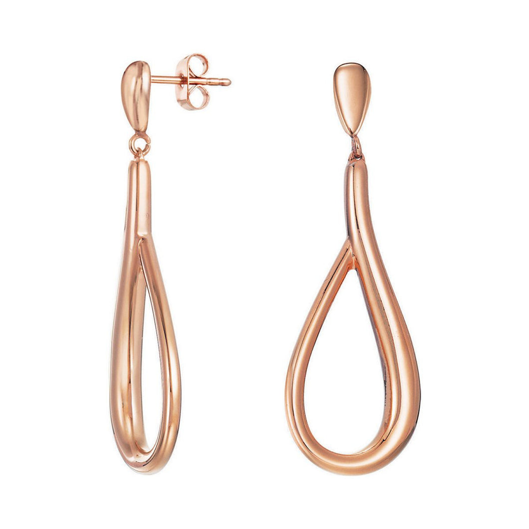 Esprit Collection Damen Ohrringe Edelstahl Rosé Chic ESER12961C000