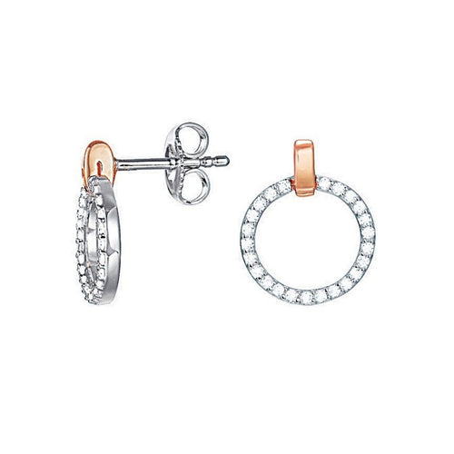 Esprit Damen Ohrringe Ohrstecker Silber CIRCLETS ESER92720D000